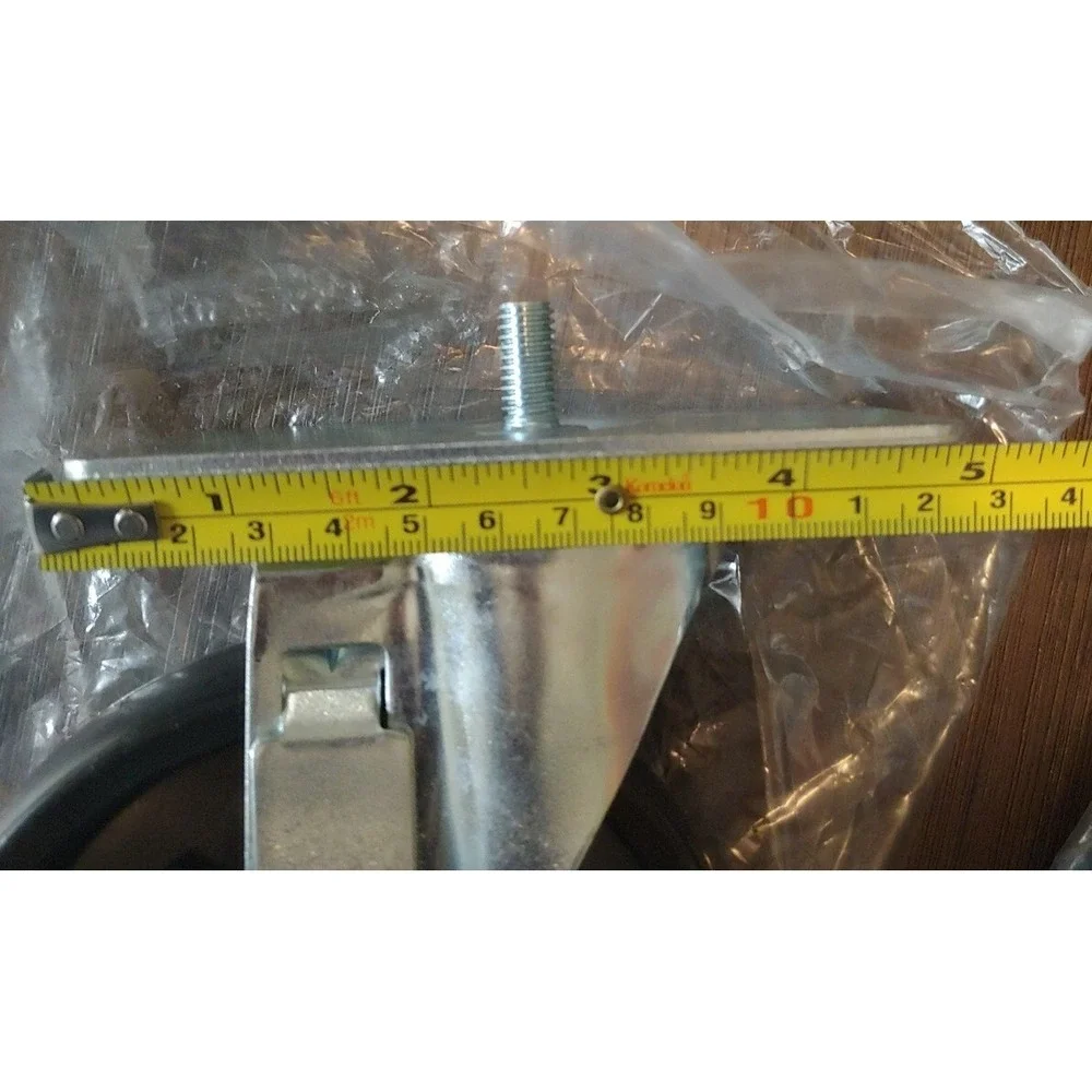 Stem Caster Wheels 5 Inch Swivel Casters with Safety Dual Locking Heavy Duty